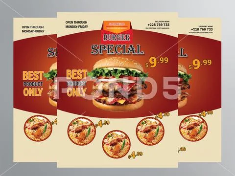 Food Flyer Design/food flyer templet PSD Template