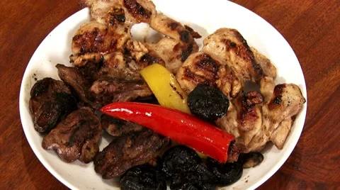 Food, fried meat Stock Footage 10770541