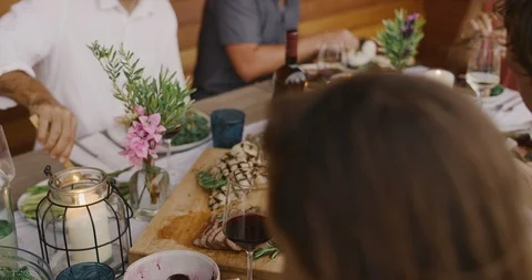Food with friends Stock Footage 111728703