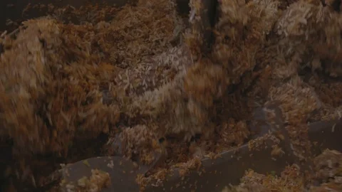 Food in Grinder Stock Footage 128767192