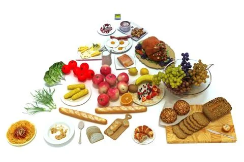 Food Groups Stock Illustration