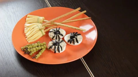 Food for Hellowin Stock Footage 68575524