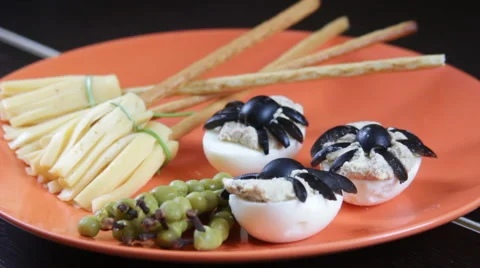 Food for Hellowin Stock Footage 68603863