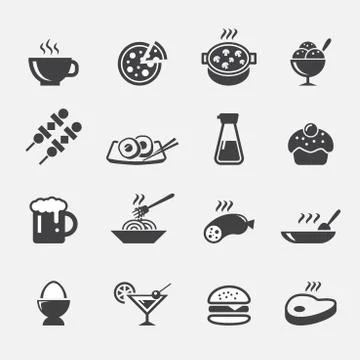 Food icon Stock Illustration