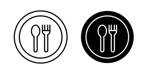 Food icon symbol. Flat Vector illustration Stock Illustration