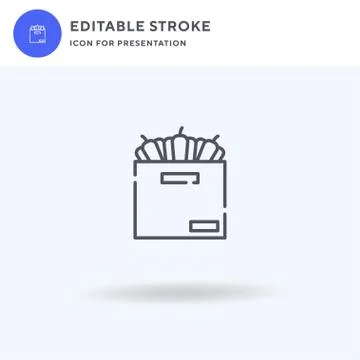 Food icon vector, filled flat sign, solid pictogram isolated on white, logo i Stock Illustration