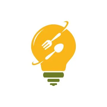 Food Idea Logo Design Vector Template Stock Illustration