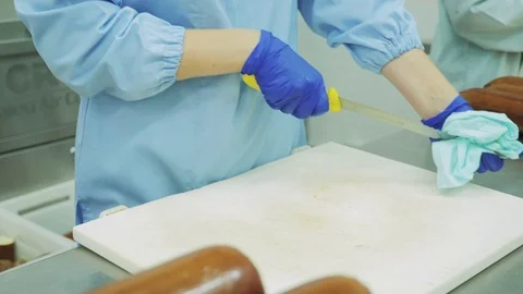 Food industry. Processed cheese Stock Footage 78502091