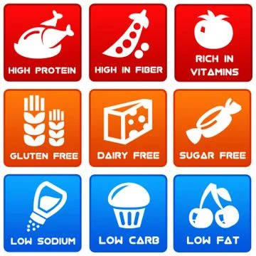 Food information Stock Illustration
