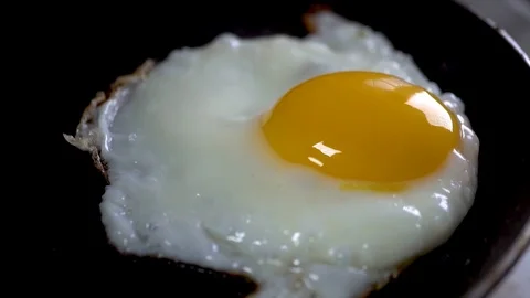 Food; kitchen; breakfast; hot; egg; cooking; break;close up, slow motion Stock Footage 101024454
