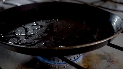 Food; kitchen; breakfast; hot; egg; cooking; break;close up, slow motion Stock Footage 101024459