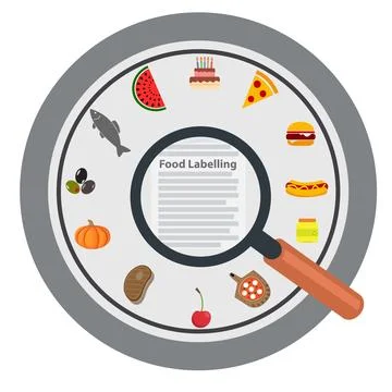 Food labelling Stock Illustration