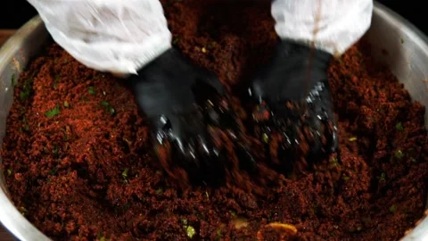 A food made from bulgur Video stock 168202007