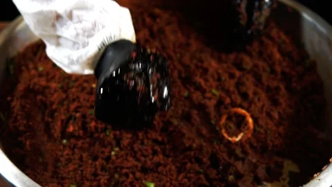 A food made from bulgur Video stock 169255367