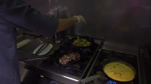 Food Making in cafe Stock Footage 88133273