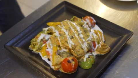 Food Making in cafe Stock Footage 88137503