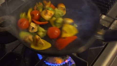 Food Making in cafe Stock Footage 88137588
