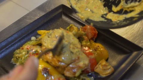 Food Making in cafe Stock Footage 88137608