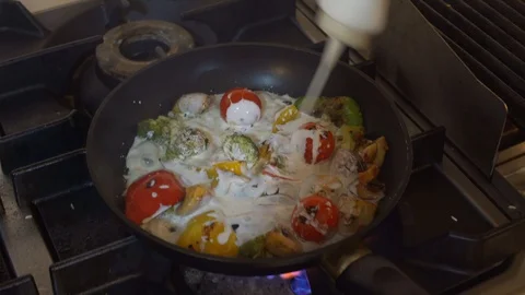 Food Making in cafe Stock Footage 88137672