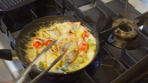 Food Making in cafe Stock Footage 88138144