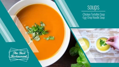 Food Menu Slide Show Template Catálogo de After Effects