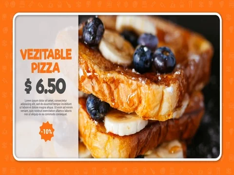 Food Menu Slides ~ After Effects Project #84088583 | Pond5