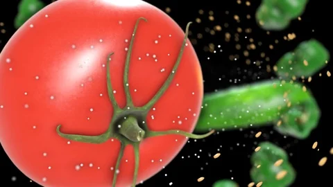 Food In Motion 2 Stock Footage 86799961