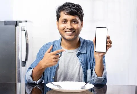 Food ordering application Stock Photos