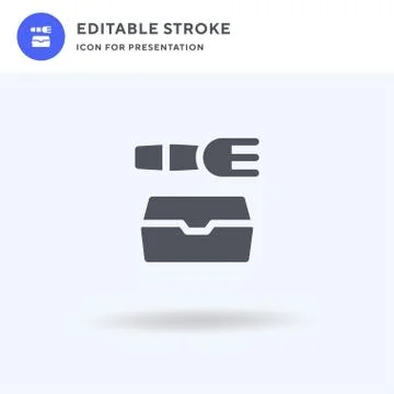 Food Package icon vector, filled flat sign, solid pictogram isolated on white イラスト素材