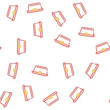 Food packaging plastic container vector seamless pattern Illustrazione stock