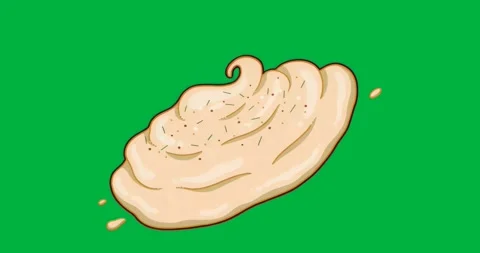 Food packaging showcasing creamy paste dollop swirling on clear background, Stock Footage 317450125