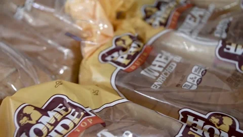 FOOD PANTRY BREAD Stock Footage