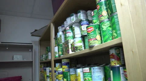 Food pantry Stock Footage 34525670