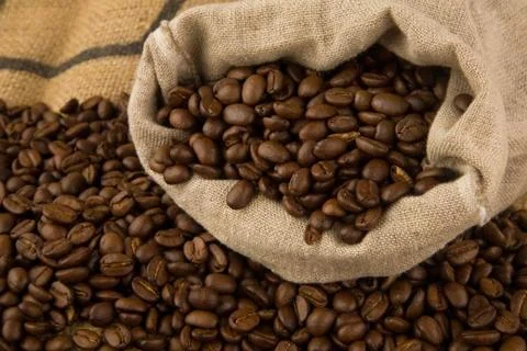 Food pattern coffee bean caffeine developing eat Foto stock