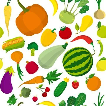Food pattern Stock Illustration