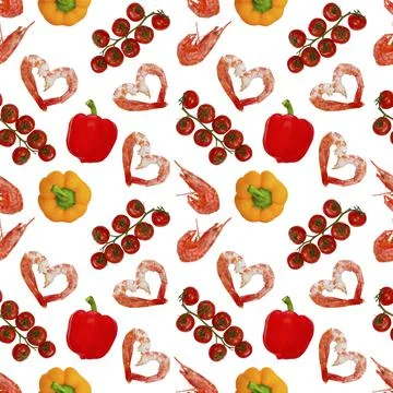 Food pattern Stock Photos