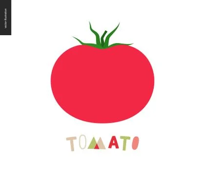 Food patterns, vegetable fruit, tomato Stock Illustration