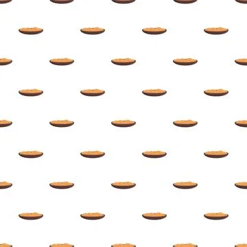 Food plate seamless repeating pattern background design Stockillustratie