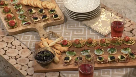 Food Platter Stock Footage 282476880