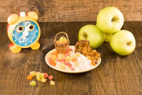 Food in the post Foto stock