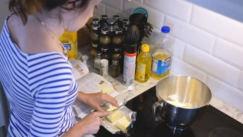 Food prep in kitchen Stock Footage 93619059