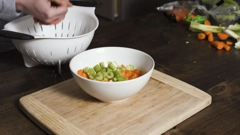 Food prep time lapse Stock Footage 121442425