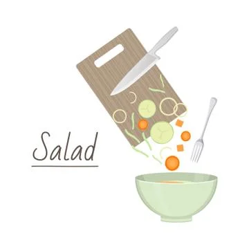 Food preparation theme Stock Illustration