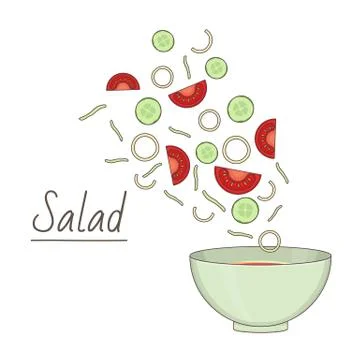 Food preparation theme Stock Illustration