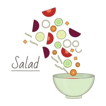 Food preparation theme Stock Illustration