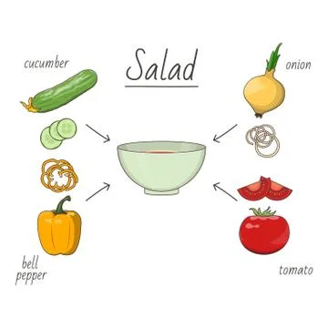 Food preparation theme Stock Illustration