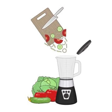 Food preparation theme Stock Illustration