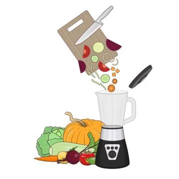 Food preparation theme Stock Illustration
