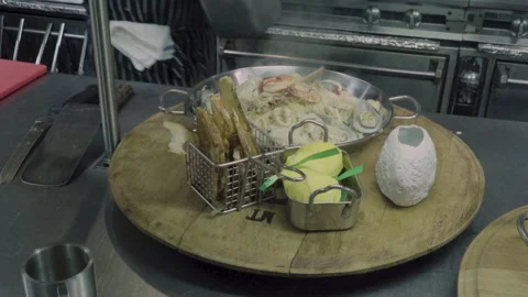 Food presentation Stock Footage 134855243