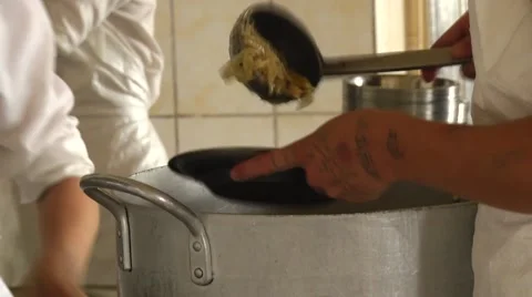 Food in prison Stock Footage 65565624